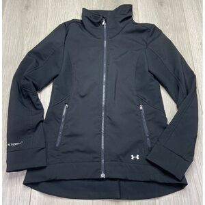Under Armour Jacket Womens Small Black Storm 1 Semi-Fitted Outdoor Athleisur‎